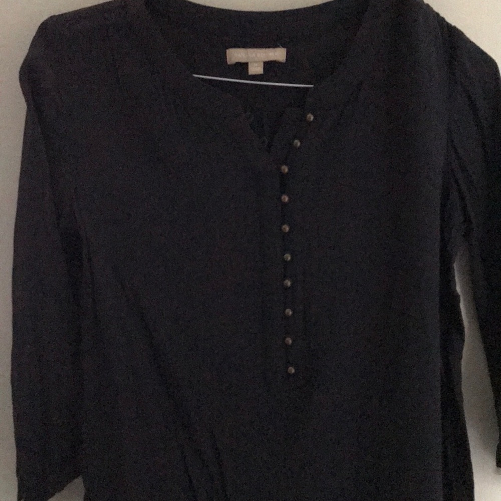 Banana Republic Navy button detail shirt